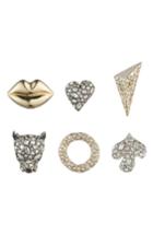 Women's Alexis Bittar Mismatched 3-pair Stud Earring Set
