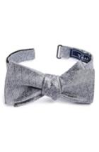Men's The Tie Bar Triad Silk Bow Tie, Size - Grey