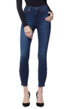 Women's Good American Good Legs Snap Hem Skinny Jeans - Blue
