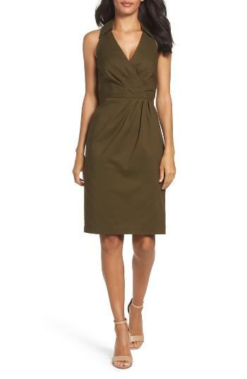 Women's Adrianna Papell Sleeveless Shirtdress - Green