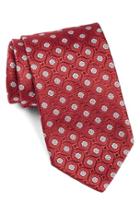 Men's Eton Medallion Silk Tie, Size - Red