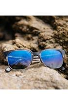 Men's Shwood 'newport' 52mm Polarized Sunglasses - Charcoal/ Elm/ Blue