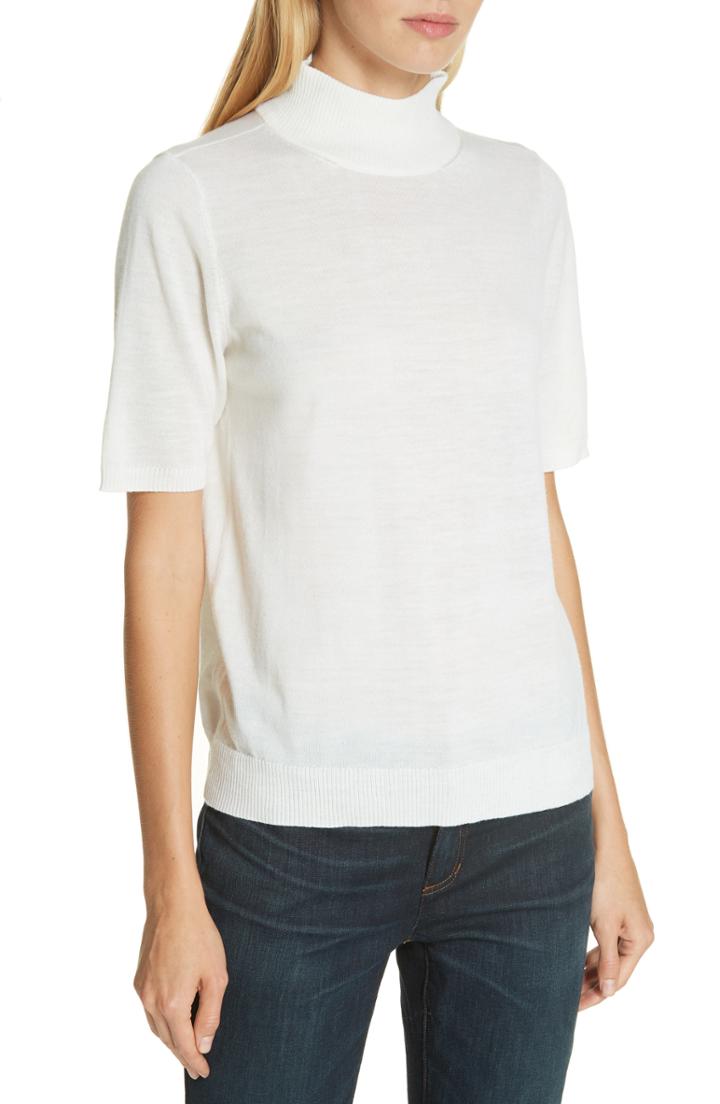 Women's Eileen Fisher Silk & Organic Cotton Cardigan - Ivory