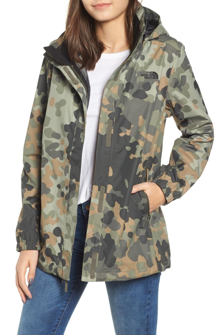 Women's The North Face Resolve Waterproof Parka, Size - Green