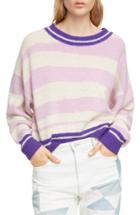 Women's Isabel Marant Etoile Glowy Stripe Sweater Us / 34 Fr - Purple