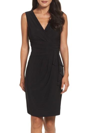 Women's Eliza J Ruffle Sheath Dress - Black