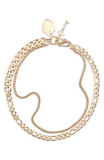 Women's Bp. Heart & Key Chain Necklace