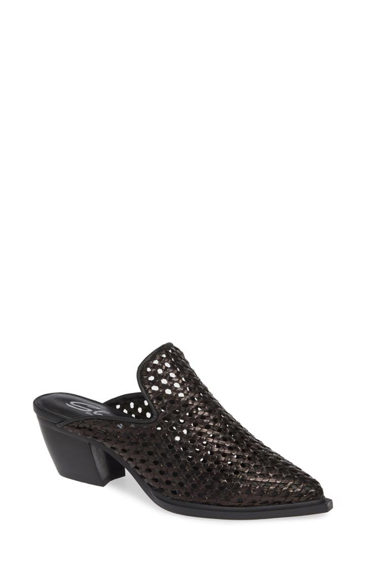 Women's Sbicca Louise Woven Mule M - Black