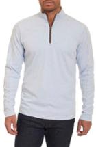 Men's Robert Graham 'elia' Regular Fit Quarter Zip Pullover - Blue