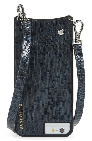 Bandolier Emma Faux Leather Iphone 6/7/8 & 6/7/8 Crossbody Case - Blue