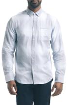 Men's Good Man Brand Slim Fit Ombre Plaid Sport Shirt - Blue