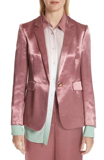 Women's Sies Marjan Heavy Satin Blazer - Pink