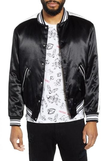 Men's The Kooples Tedy Regular Fit Striped Jacket - Black