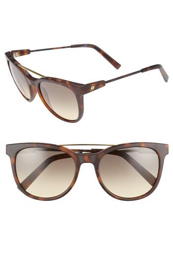 Women's Electric 'bengal' 54mm Sunglasses - Matte Black/ Sky Blue Chrome