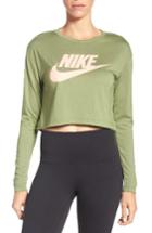 Women's Nike Sportswear Graphic Crop Tee - Green