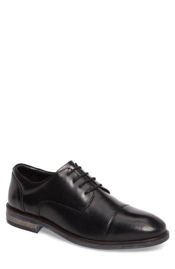 Men's Josef Seibel Myles 19 Water Repellent Cap Toe Derby -8.5us / 41eu - Black