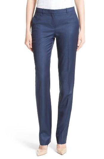 Women's Boss Tamea 7 Stretch Wool Straight Leg Trousers