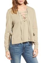 Women's Pam & Gela Lace-up Sweatshirt - Green