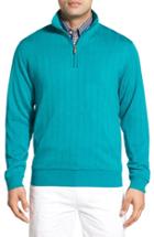 Men's Bobby Jones Windproof Merino Wool Quarter Zip Sweater, Size - Green