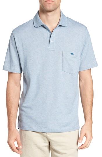 Men's Rodd & Gunn Cornwall Original Fit Cotton Polo, Size - Blue