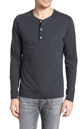Men's Billy Reid Hartford Slim Fit Henley - Blue