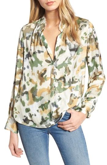 Women's Zadig & Voltaire Tink Camouflage Top - Green