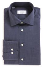 Men's Eton Contemporary Fit Signature Polka Dot Dress Shirt .5 - Blue