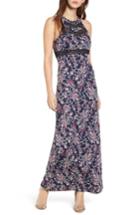 Women's Love, Nickie Lew Crochet Trim Maxi Dress - Blue