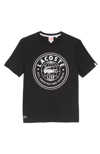 Men's Lacoste Logo Graphic T-shirt - Black