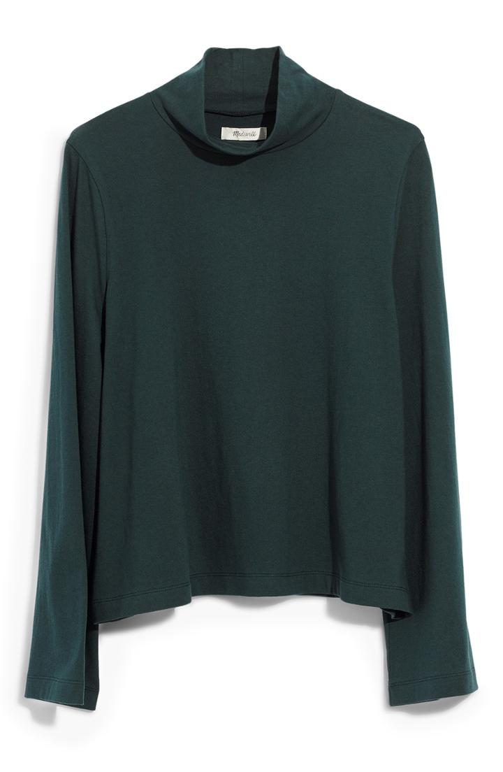 Women's Madewell Wide Sleeve Turtleneck - Green