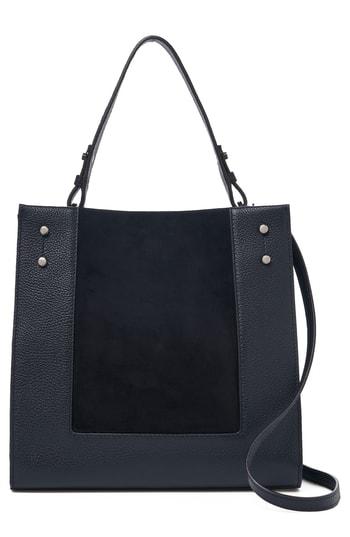Botkier Park Slope Leather & Suede Satchel - Blue