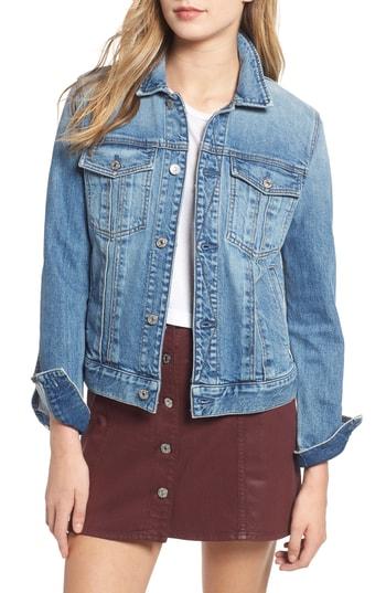 Women's 7 For All Mankind Slim Classic Denim Jacket - Blue