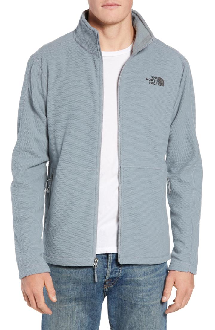Men's The North Face Texture Cap Rock Fleece Jacket - Grey