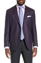 Men's David Donahue Aiden Classic Fit Wool Blazer R - Purple