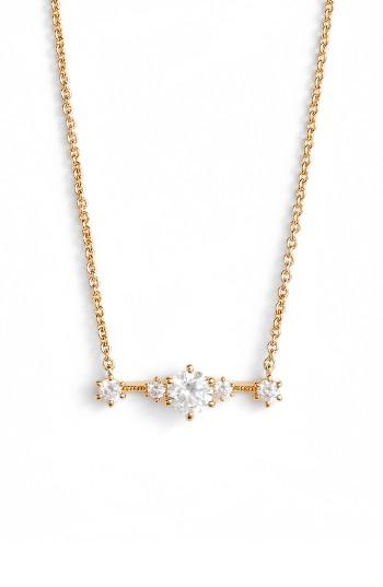 Women's Nadri Edwardian Crystal Bar Necklace