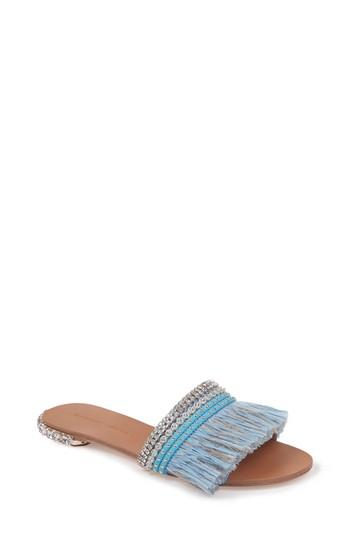 Women's Badgley Mischka Sharlene Sandal M - Blue