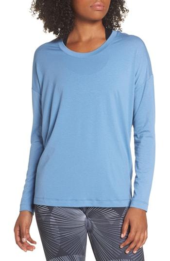 Women's Onzie Braid Back Tee, Size - Blue