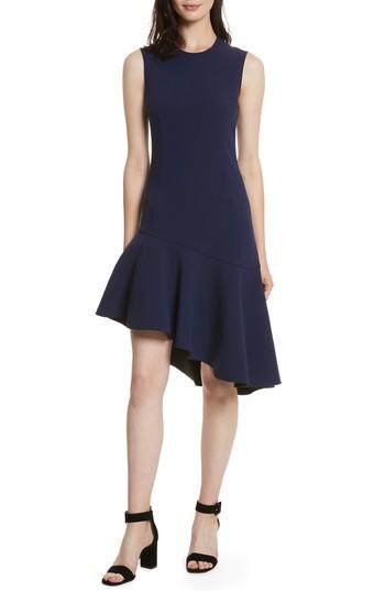Women's Elizabeth And James Dev Ruffle Fit & Flare Dress - Blue