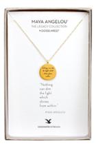 Women's Dogeared 'legacy Collection - Nothing Can Dim The Light' Pendant Necklace