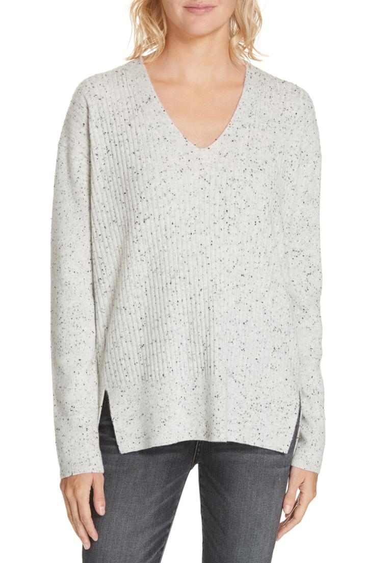 Women's Nordstrom Signature Cashmere Pullover - Grey