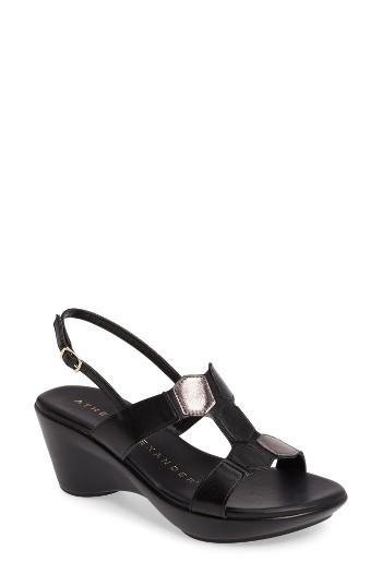 Women's Athena Alexander Rocco Sandal M - Black