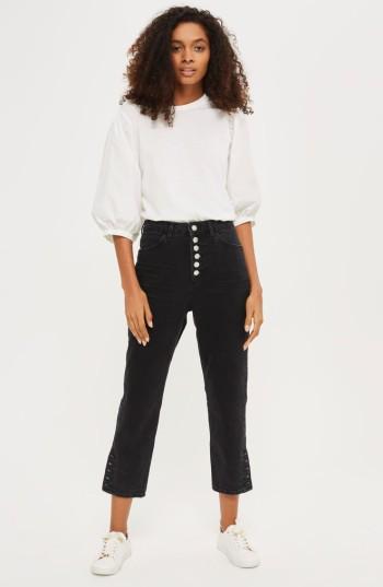 Women's Topshop Balloon Sleeve Tee Us (fits Like 2-4) - White