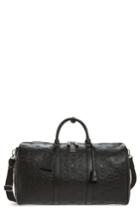 Men's Mcm Ottomar Leather Duffel Bag - Black