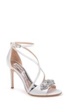 Women's Badgley Mischka Vanessa Crystal Embellished Sandal M - White
