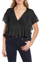 Women's Bailey 44 Go With The Flow Silk Blouse - Black