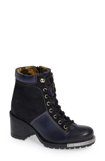 Women's Fly London 'leal' Boot -8.5us / 39eu - Blue