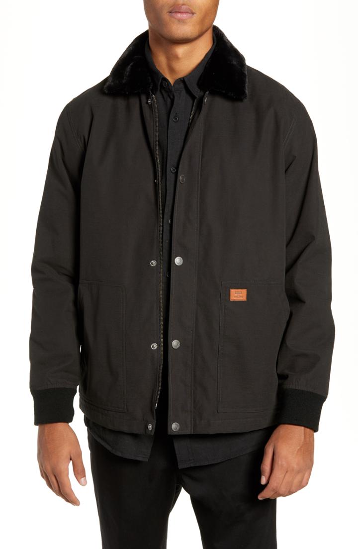 Men's Globe X Driza-bone Waxed Jacket - Black
