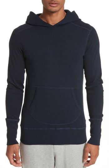 Men's Wings + Horns Slub Hoodie, Size - Blue