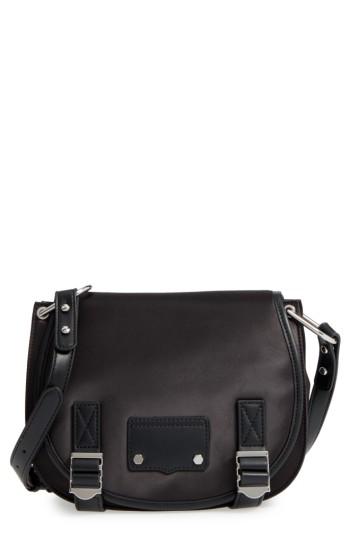Rebecca Minkoff Military Satin Nylon Saddle Bag - Black
