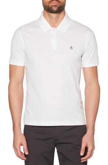 Men's Original Penguin Dobby Polo - White
